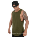 Camisa sin mangas de algodón de alta calidad Camisa Músculo de entrenamiento Sport Vest Men Fit Fit Men Tank Toque para correr